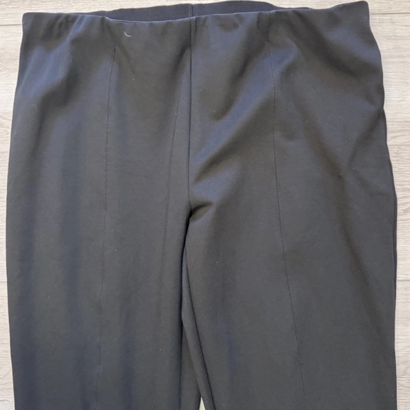Misook Pants XL Black Pull On Straight Leg Minimalist Workwear Office Capsule - Picture 3 of 6